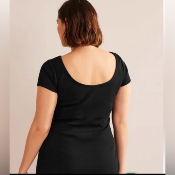 Boden Size 6 Navy Blue Rib Texture Stretch Sheath Dress Elsa - Picture 3 of 10